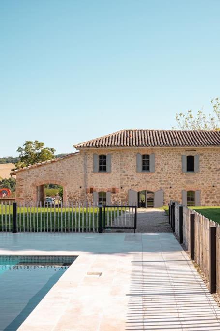 L'Heritier, Maison Climatisee, 12Pers Avec Piscine Villa Marzens Bagian luar foto