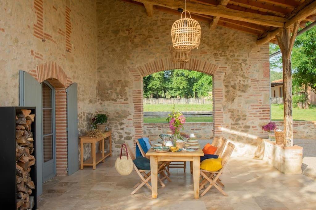 L'Heritier, Maison Climatisee, 12Pers Avec Piscine Villa Marzens Bagian luar foto